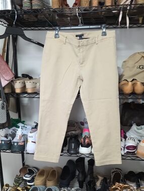 Tan Women's Straight-Leg Pants - Classic Casual Wear